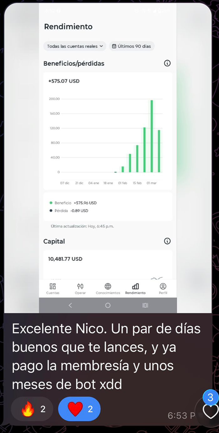 Testimonio de usuario